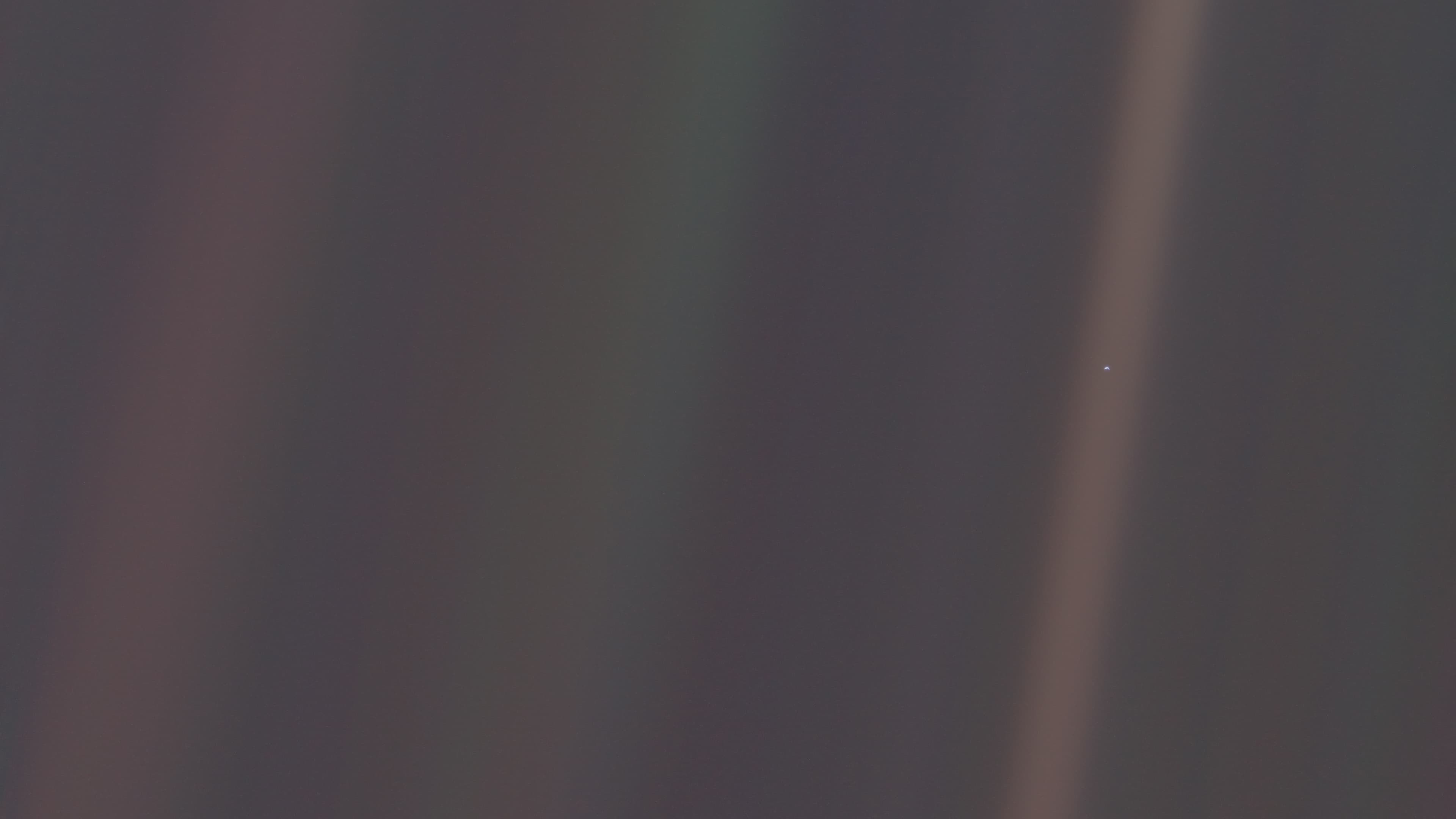 Pale Blue Dot - Earth as seen from Voyager 1